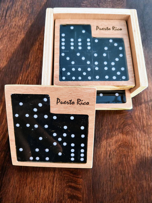 Domino set coasters